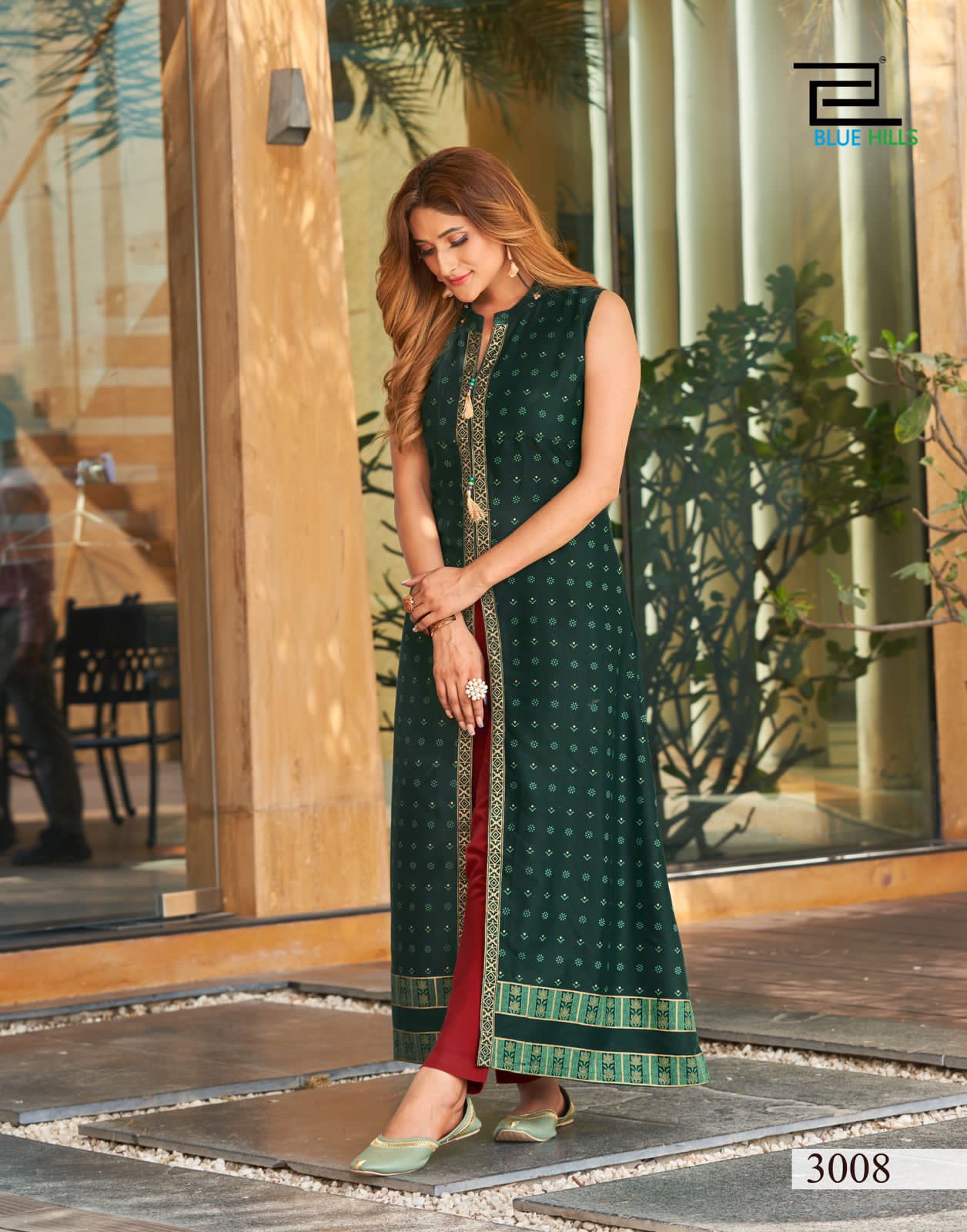Nitya NX Fancy Designer Stylish Function Wear Long Center Slit Kurti Collection